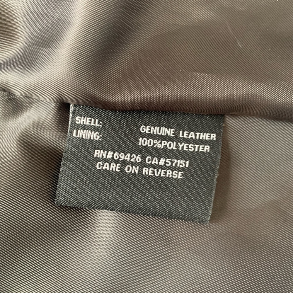 Genuine leather black moto jacket. Shiny silver hardware. Worn twice. Like new - Picture 3 of 3